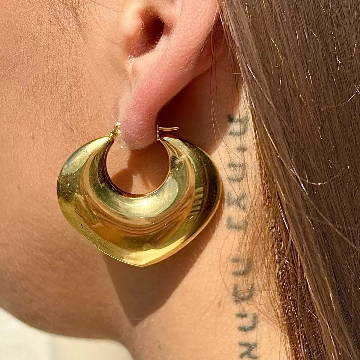 Boucles d’oreilles cœur Gold