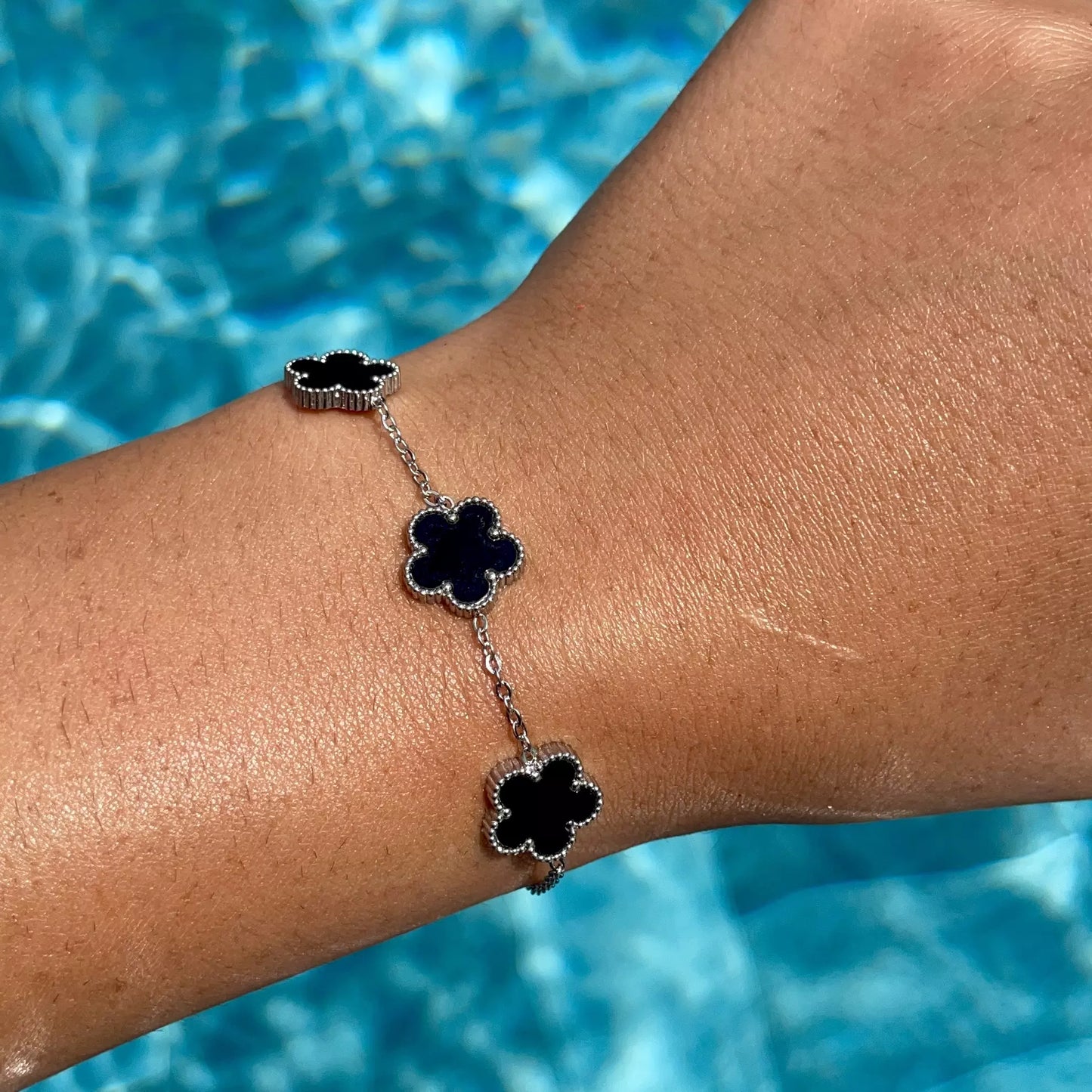 Bracelet Stella Silver Noir