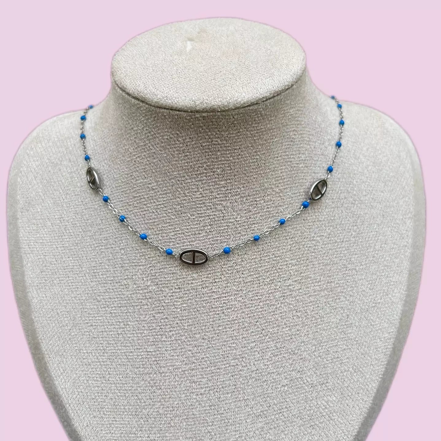 Collier Jenna Silver Bleu