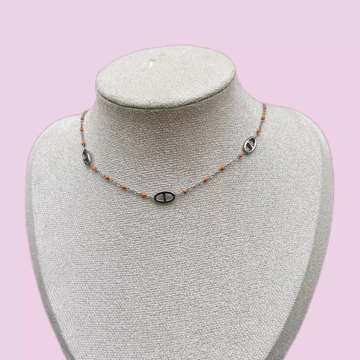 Collier Jenna Silver Orange