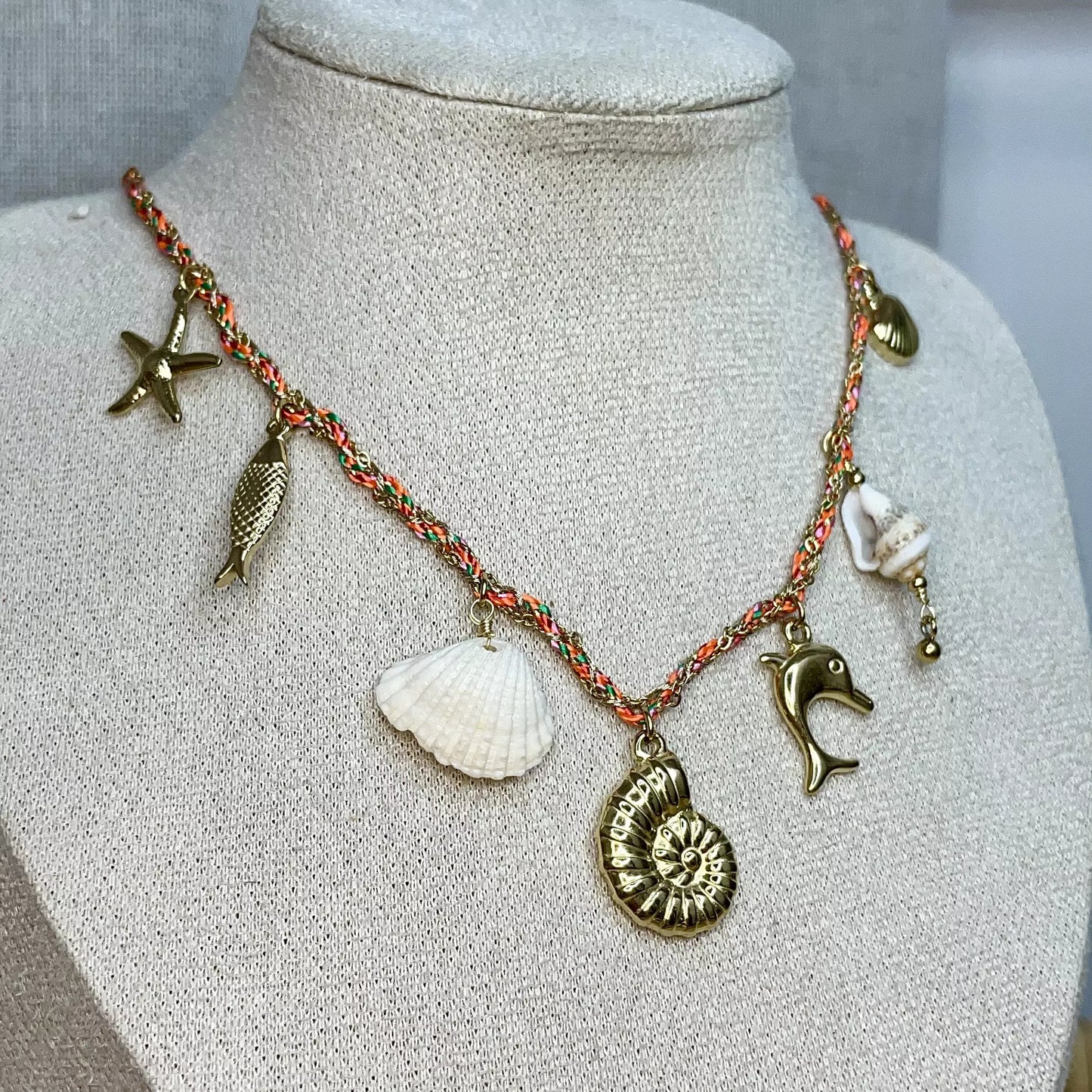 Collier Naia Orange