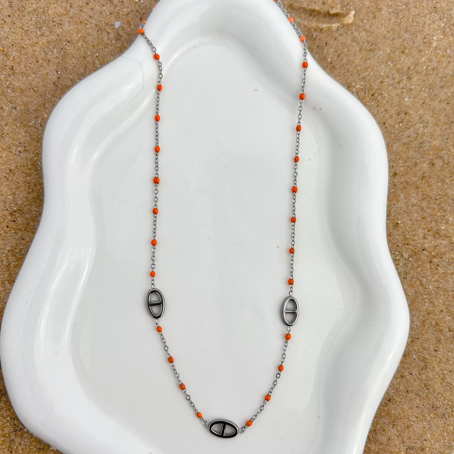 Collier Jenna Silver Orange