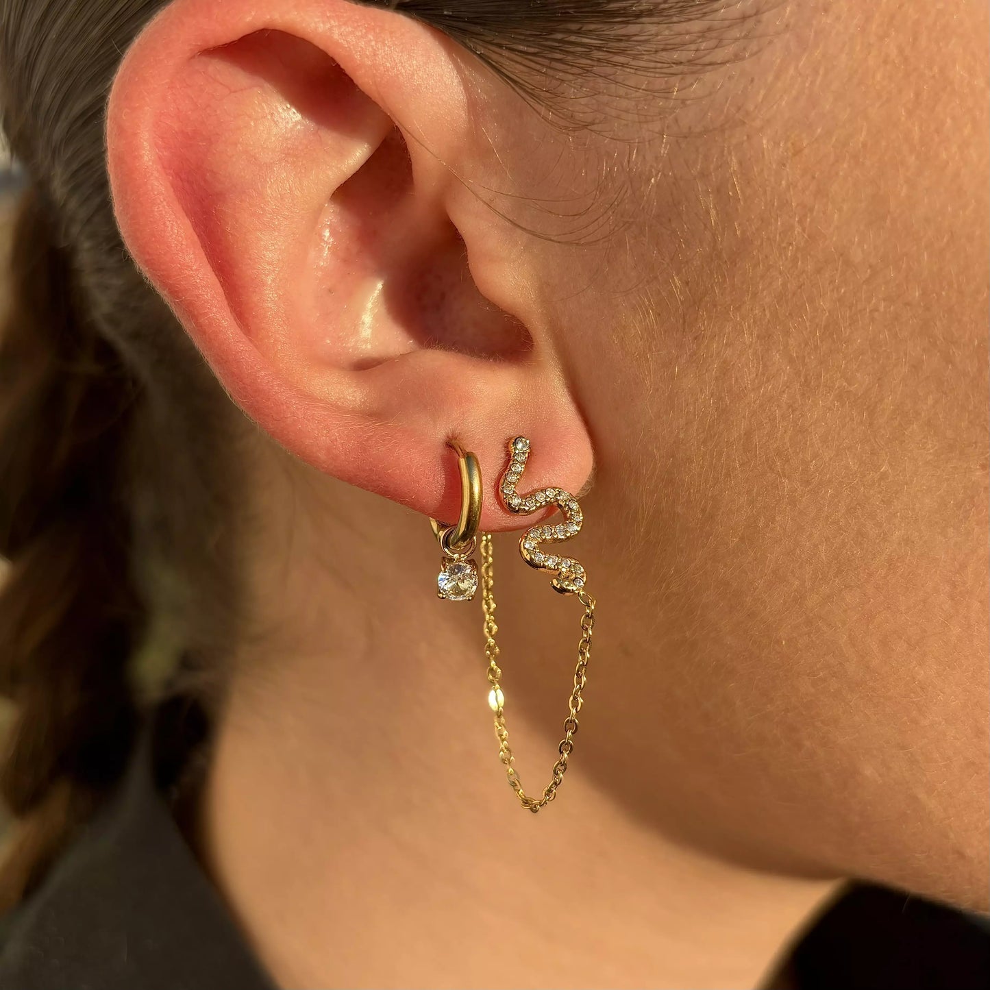 Boucles D’oreilles Diva Gold