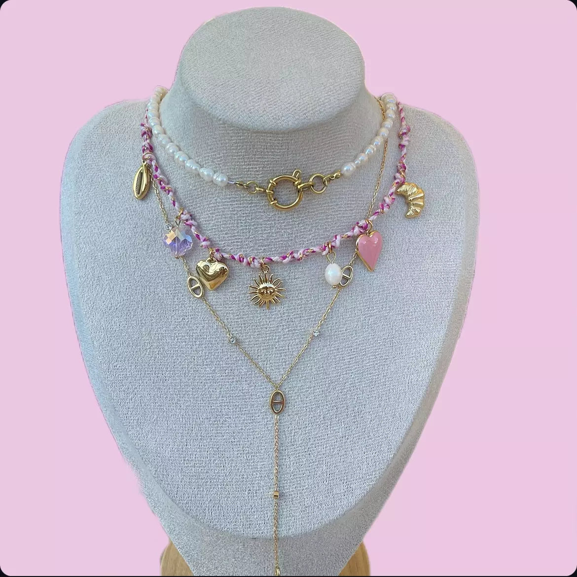 Collier Liane Mauve