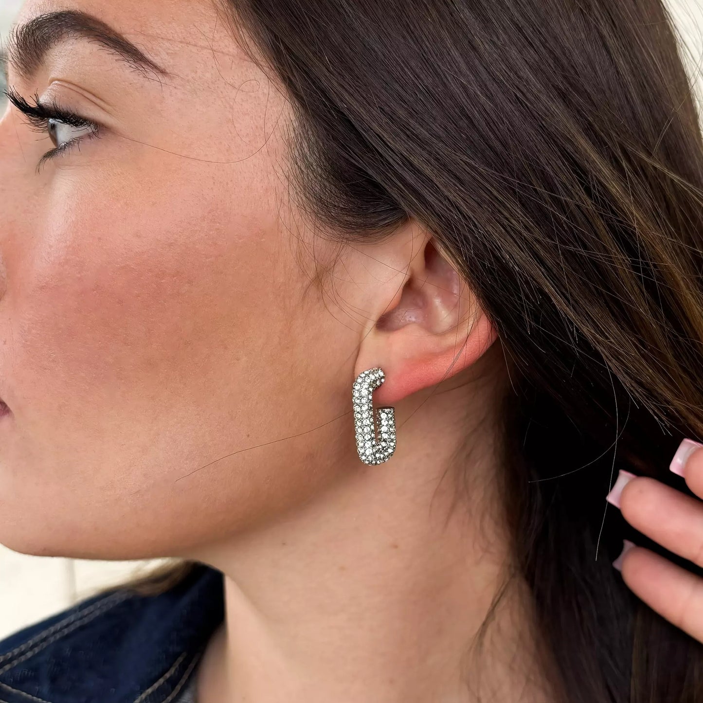 Boucles D’oreilles Strass