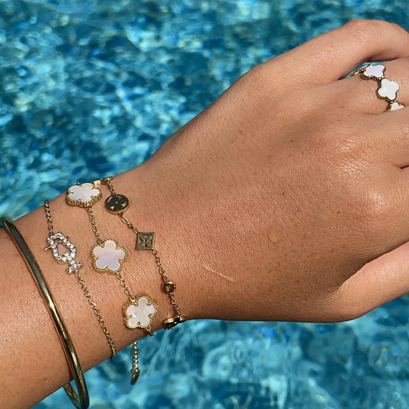 Bracelet Stella Gold Blanc