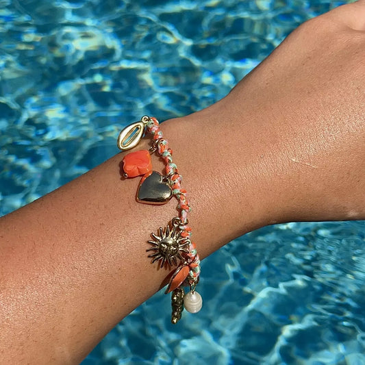 Bracelet Liane Orange Gold