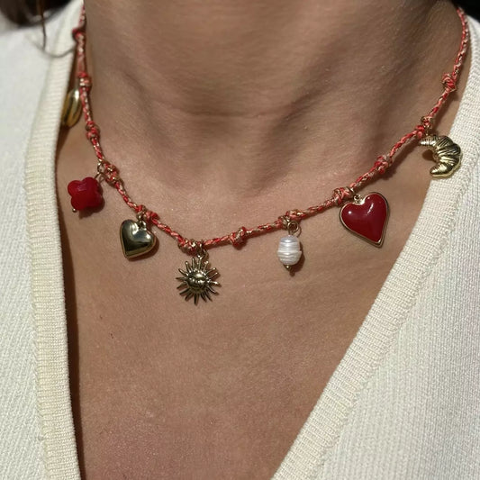 Collier Liane Rouge